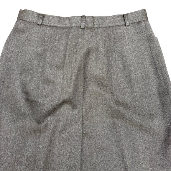 Women's TALBOTS Pure Wool Brown Straight Leg High Rise Lined Pants- Size 12 - Picture 4 of 11